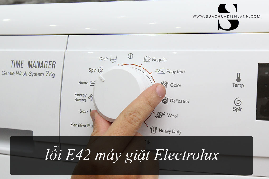 lỗi E42 máy giặt Electrolux