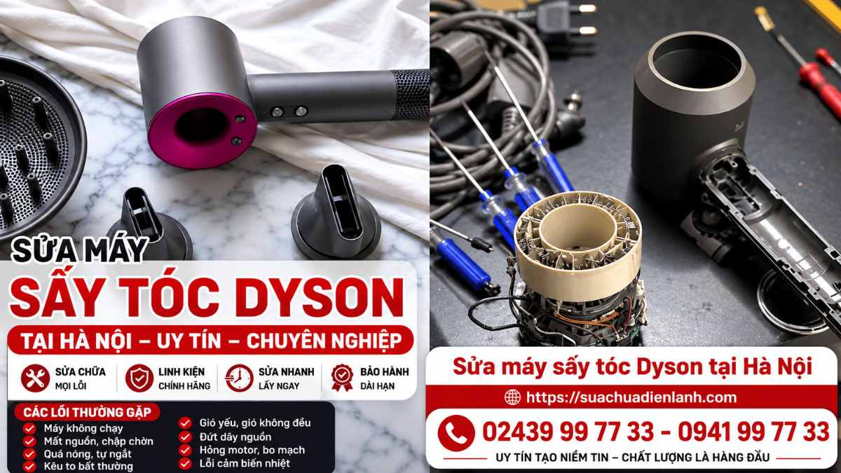 Các lỗi thường gặp ở máy sấy tóc Dyson và cách khắc phục