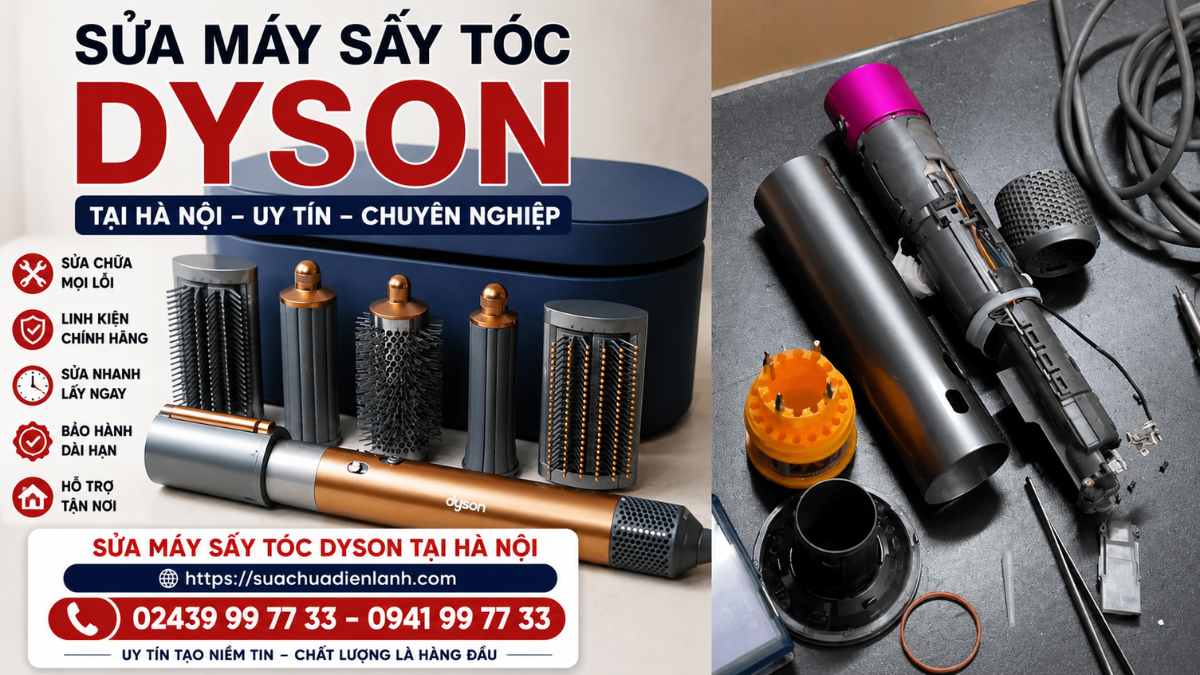 Cam kết dịch vụ sửa máy sấy tóc Dyson tại Hà Nội