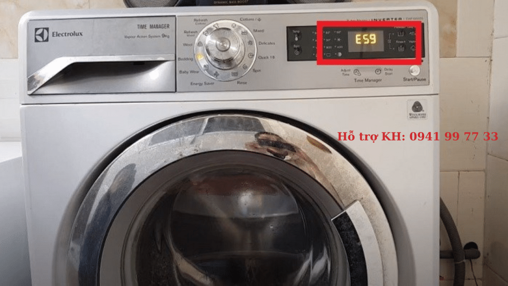Lỗi E59 máy giặt Electrolux nguyên nhân và cách khắc phục