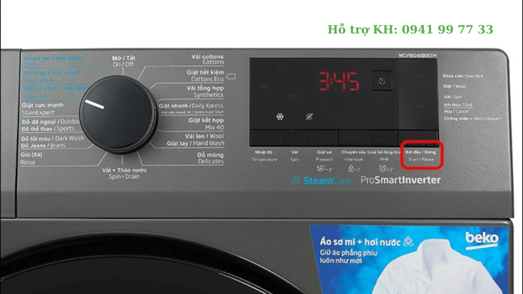 Bảng mã lỗi thường gặp trên máy giặt Beko