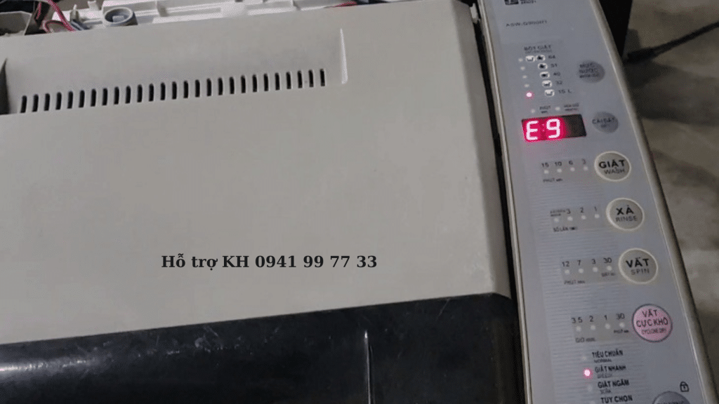 Cách khắc phục lỗi E9-40 máy giặt Aqua