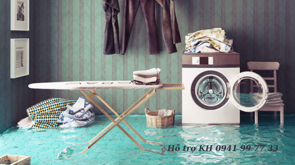 Cách khắc phục khi máy giặt bị ngập nước khi trời mưa