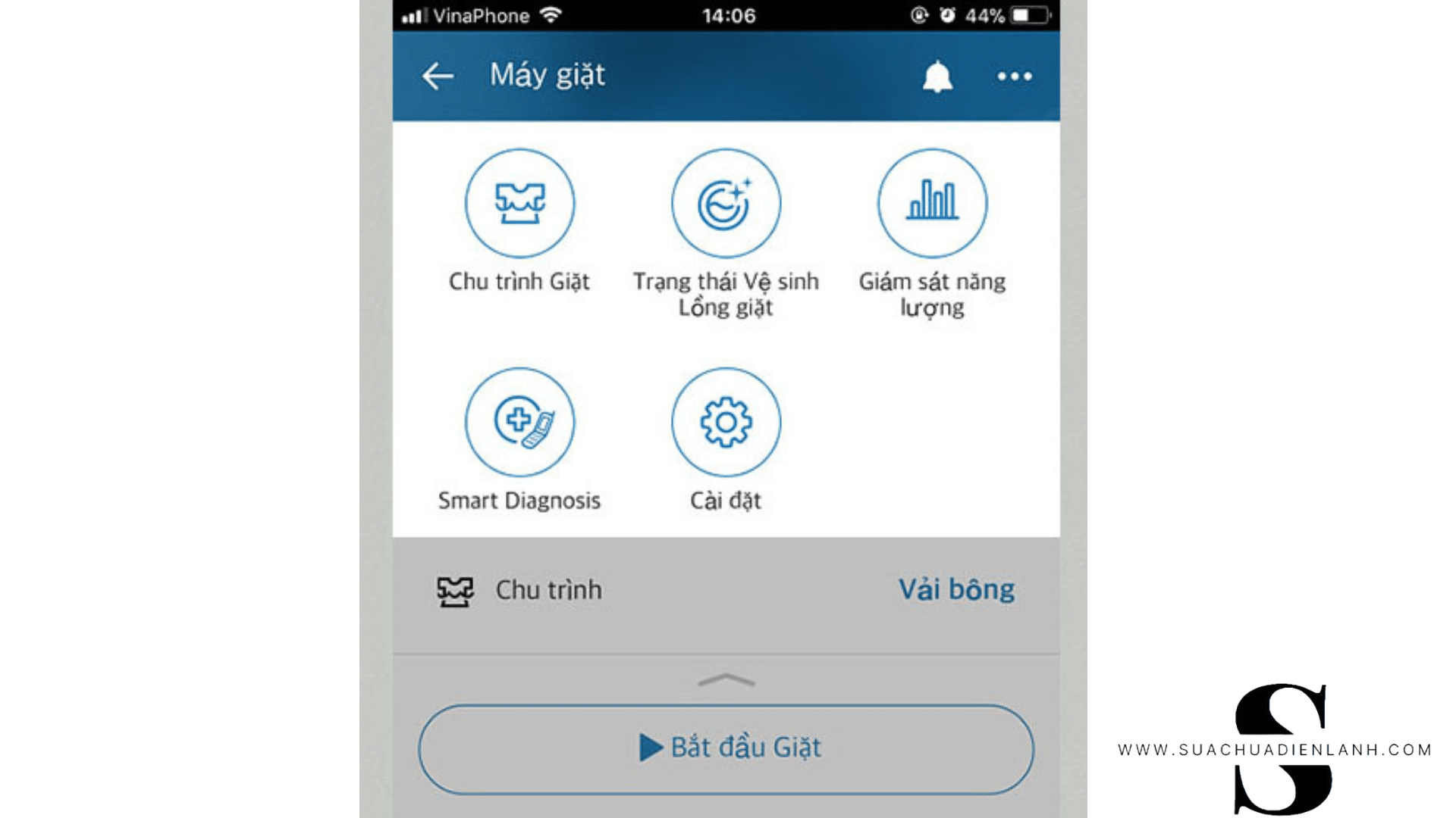 Hướng dẫn kết nối điện thoại với máy giặt LG qua ứng dụng SmartThinQ