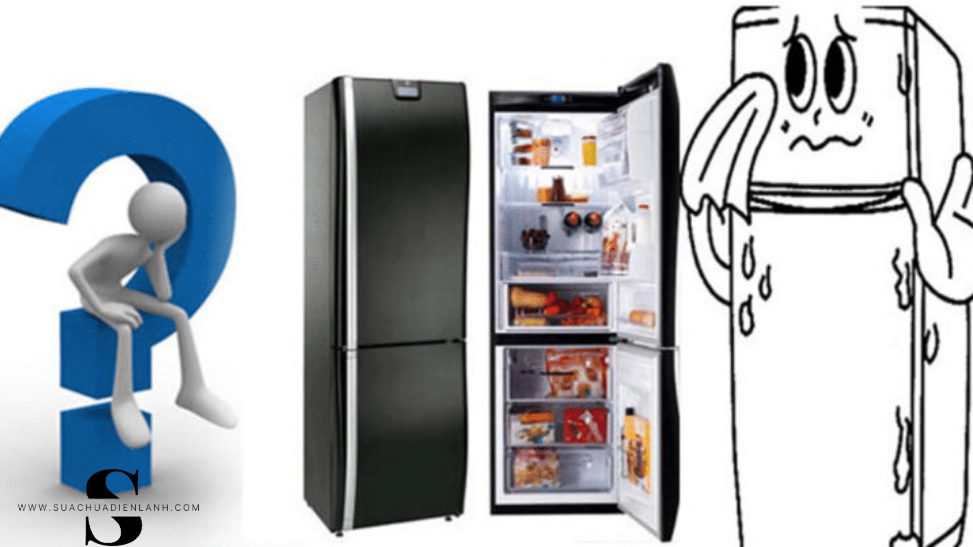 Khắc phục tủ lạnh bị ra mồ hôi, đọng hơi nước