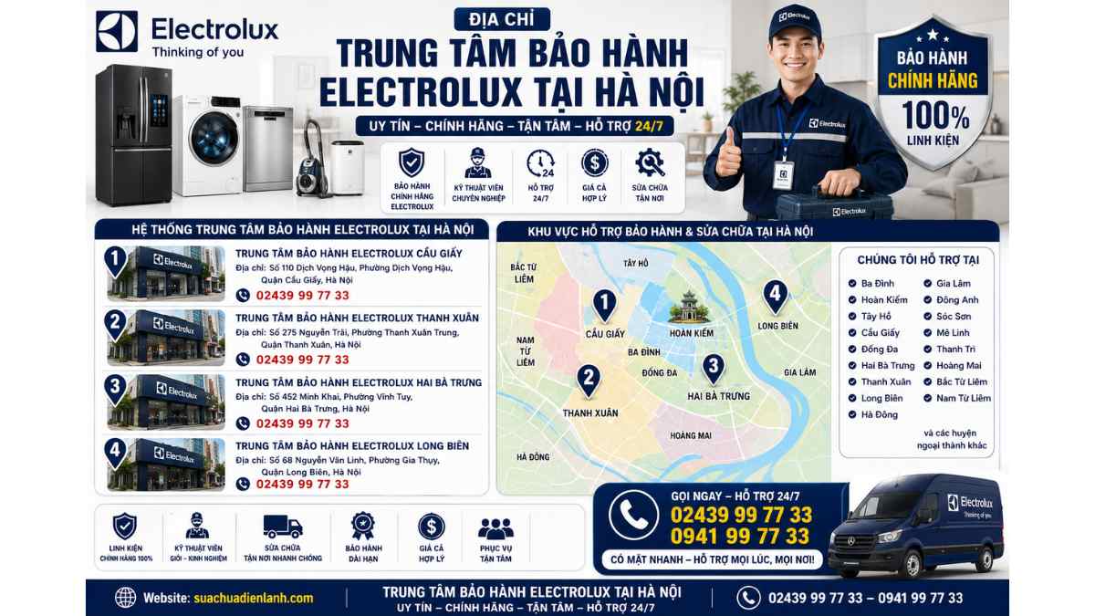 Trung Tâm Bảo Hành Electrolux Tại Hà Nội (2)