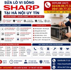 Sửa Lò Vi Sóng Sharp Tại Hà Nội Uy Tín 24/7 | Thợ Giỏi Đến Tận Nhà