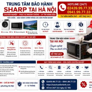 Trung Tâm Bảo Hành Sharp Tại Hà Nội Uy Tín 24/7 | Hỗ Trợ Tận Nhà Nhanh Chóng